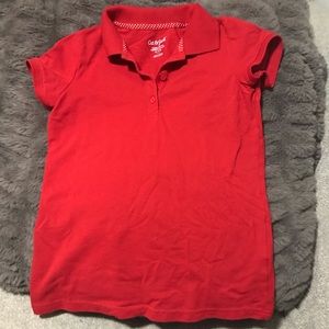 Cat & Jack short sleeve polo, size 7/8